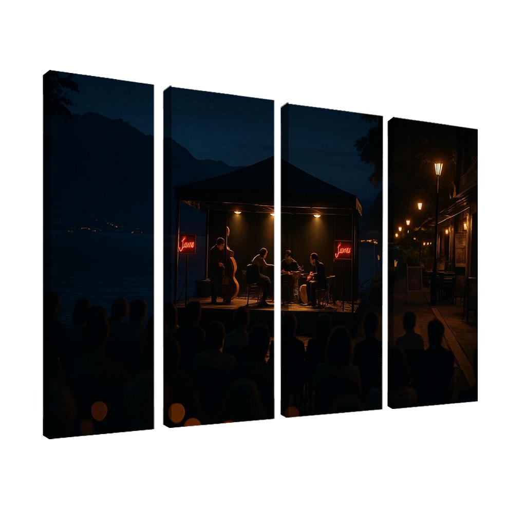 Montreux Jazz Festival Montreux Switzerland canvas paintings frame