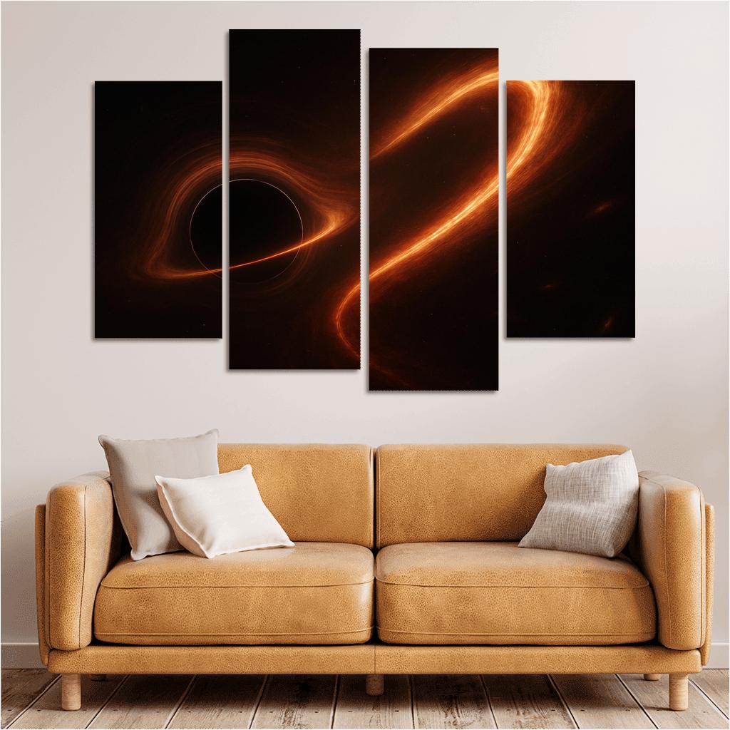 Tidal Disruption Stream Around A Quiescent Black Hole modern paintings frame