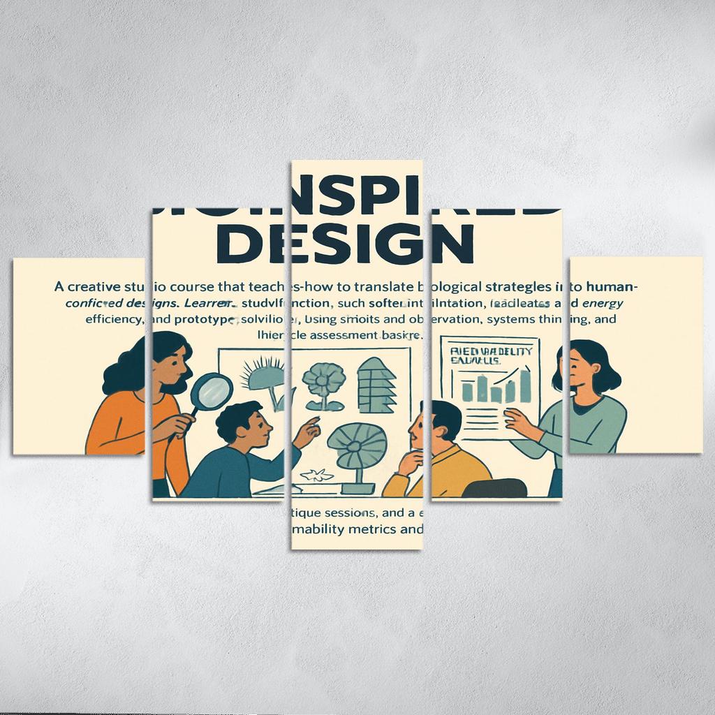 Bio Inspired Design Studio Principles From Nature For Sustainable Innovation multi-panel paintings