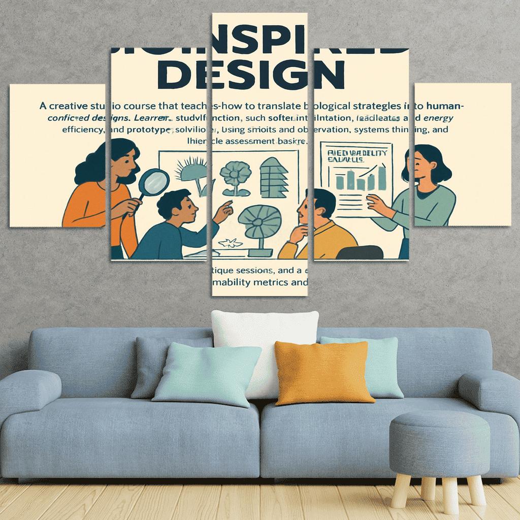 Bio Inspired Design Studio Principles From Nature For Sustainable Innovation multi-panel paintings