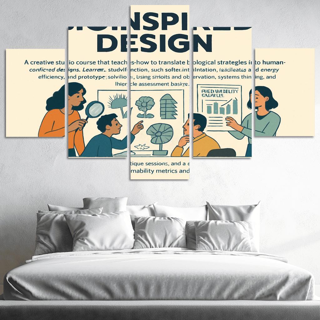 Bio Inspired Design Studio Principles From Nature For Sustainable Innovation multi-panel paintings