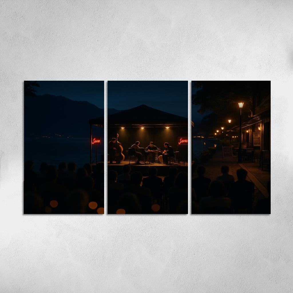 Montreux Jazz Festival Montreux Switzerland canvas paintings frame