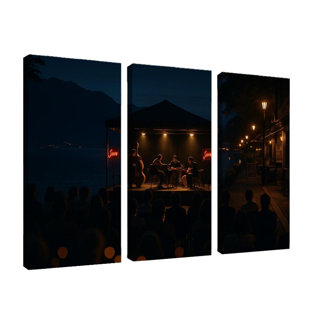 Montreux Jazz Festival Montreux Switzerland canvas paintings frame