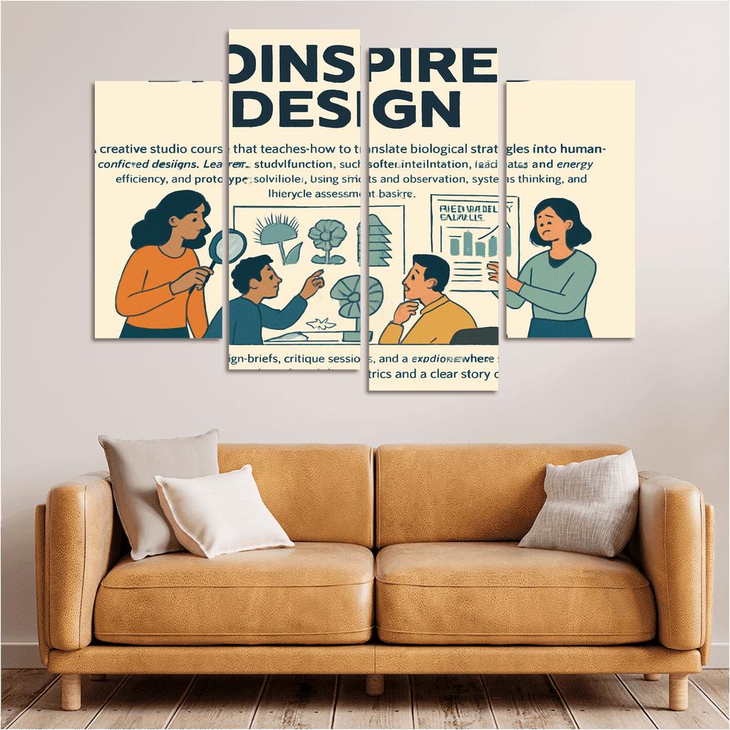 Bio Inspired Design Studio Principles From Nature For Sustainable Innovation multi-panel paintings