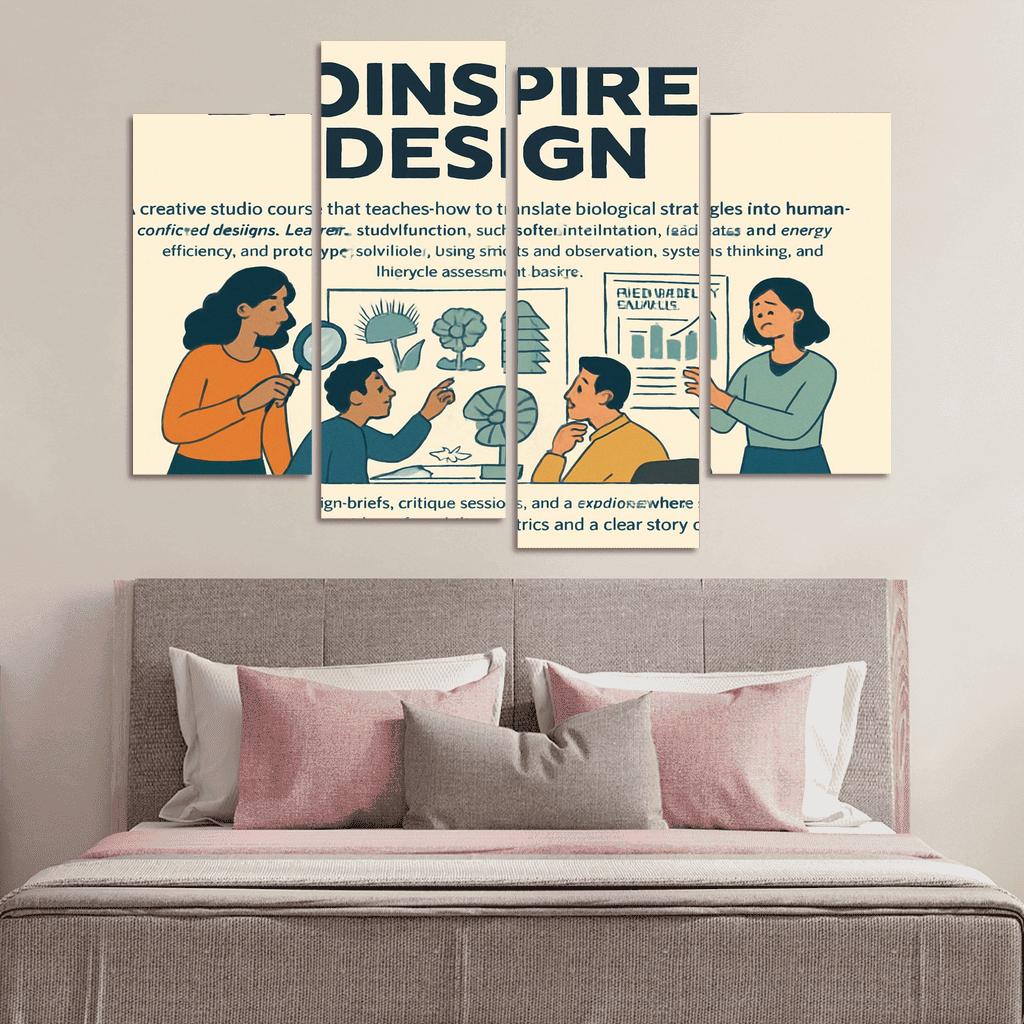 Bio Inspired Design Studio Principles From Nature For Sustainable Innovation multi-panel paintings