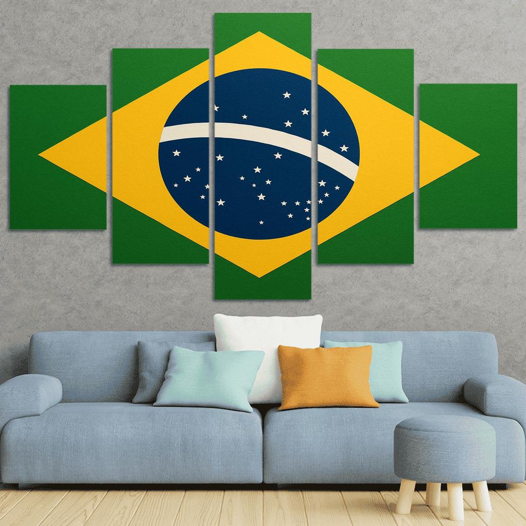 Order And Progress In Green And Gold art trends