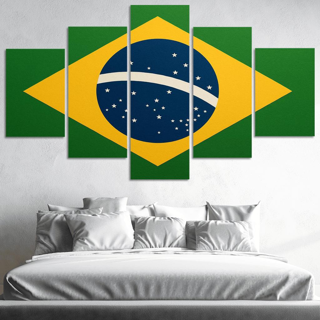 Order And Progress In Green And Gold art trends