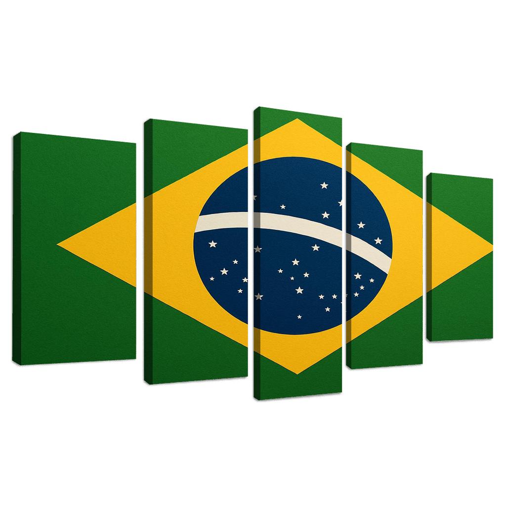 Order And Progress In Green And Gold art trends