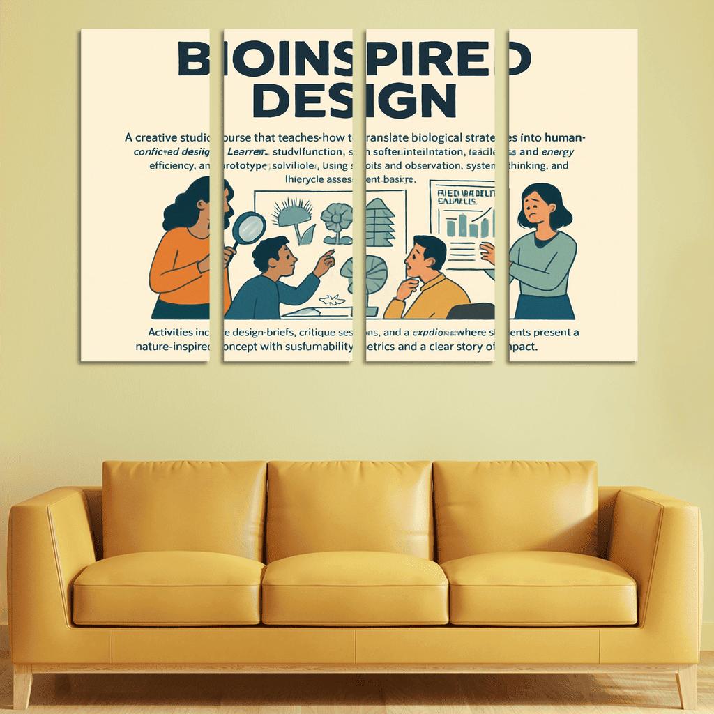 Bio Inspired Design Studio Principles From Nature For Sustainable Innovation multi-panel paintings