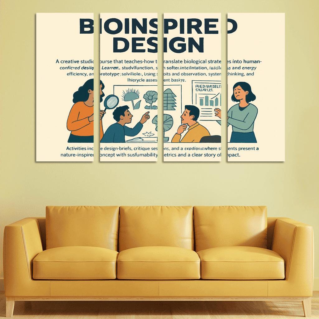 Bio Inspired Design Studio Principles From Nature For Sustainable Innovation multi-panel paintings