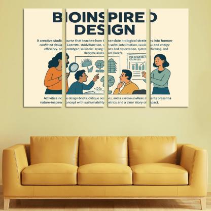 Bio Inspired Design Studio Principles From Nature For Sustainable Innovation multi-panel paintings