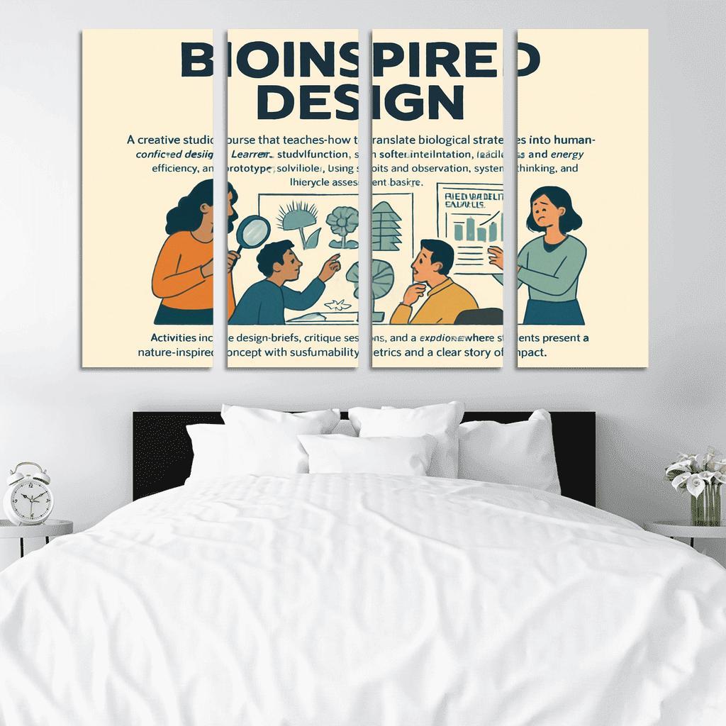 Bio Inspired Design Studio Principles From Nature For Sustainable Innovation multi-panel paintings