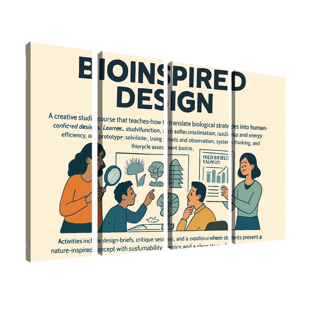 Bio Inspired Design Studio Principles From Nature For Sustainable Innovation multi-panel paintings