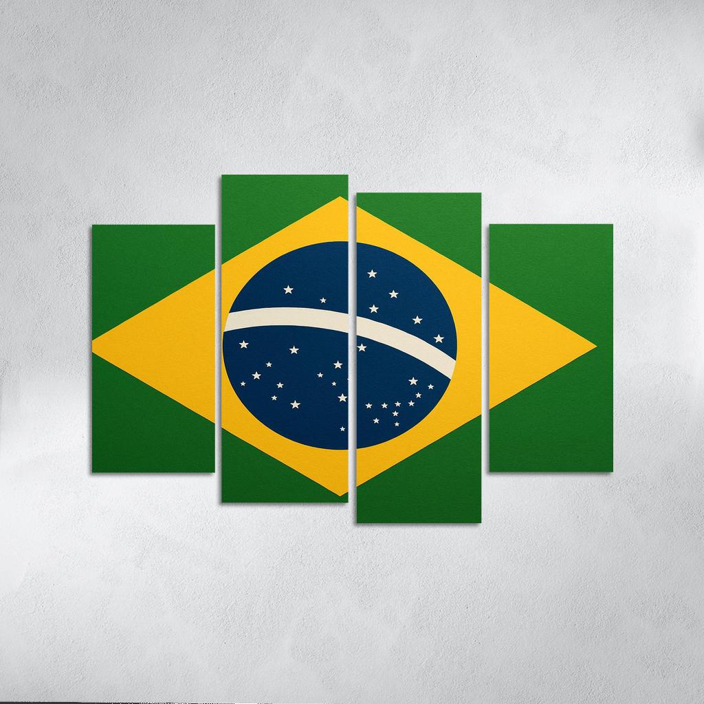 Order And Progress In Green And Gold art trends