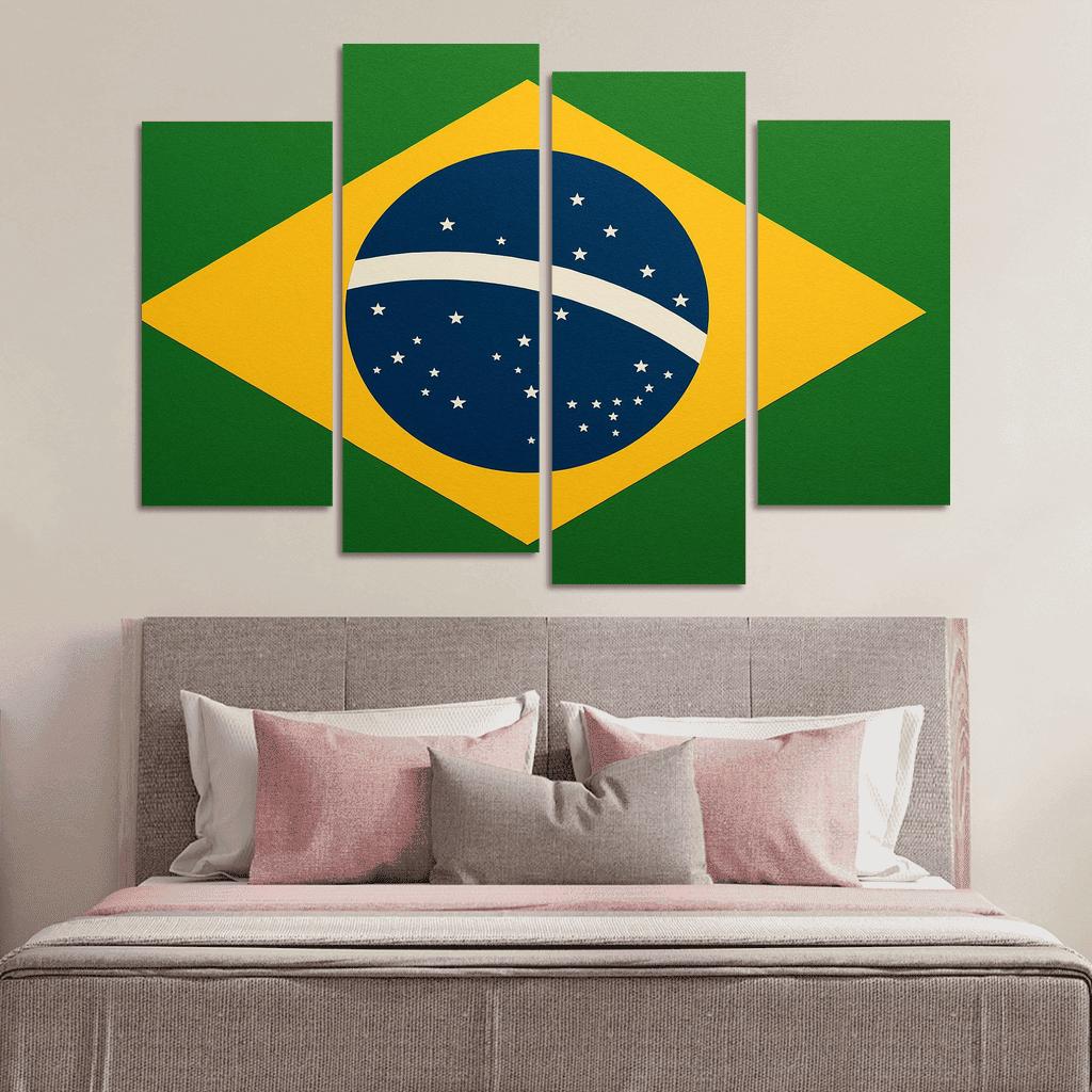 Order And Progress In Green And Gold art trends