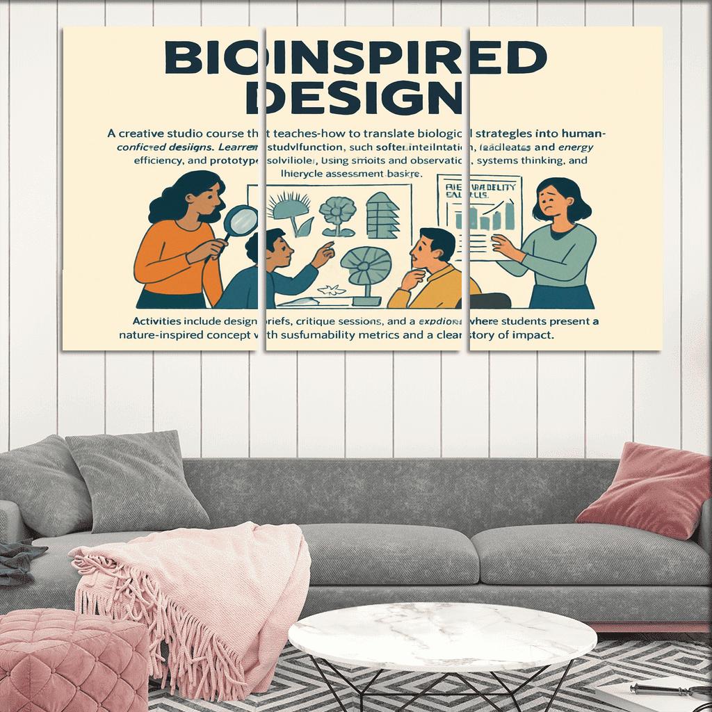 Bio Inspired Design Studio Principles From Nature For Sustainable Innovation multi-panel paintings