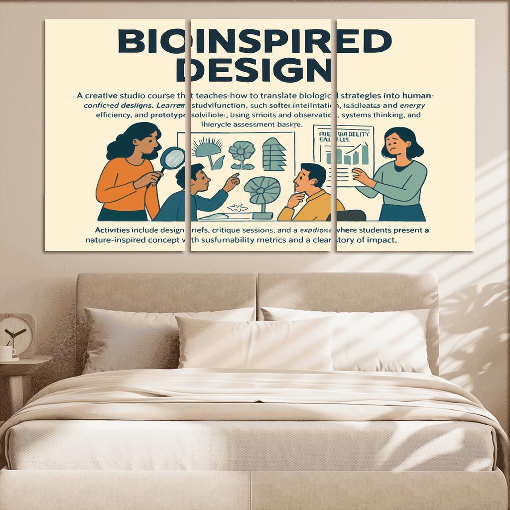 Bio Inspired Design Studio Principles From Nature For Sustainable Innovation multi-panel paintings