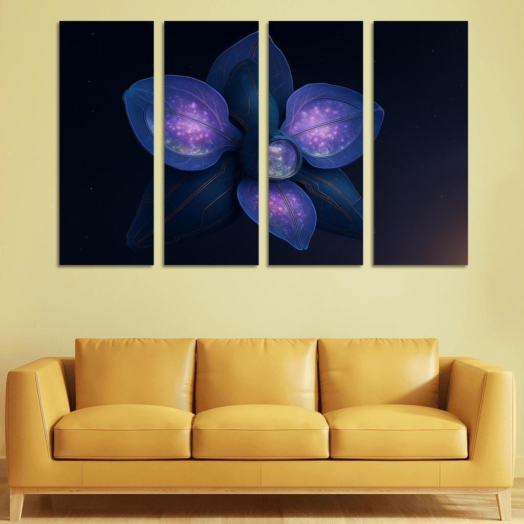 The Heliopause Orchid Station abstract paintings frame