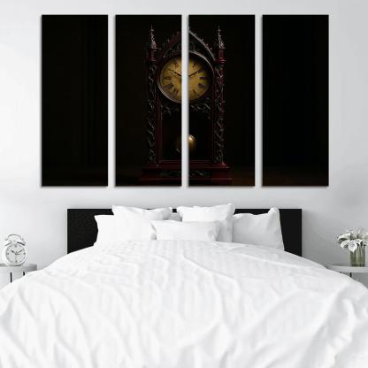 Reliquary Pendulum Clock Of Thorned Filigree home decor