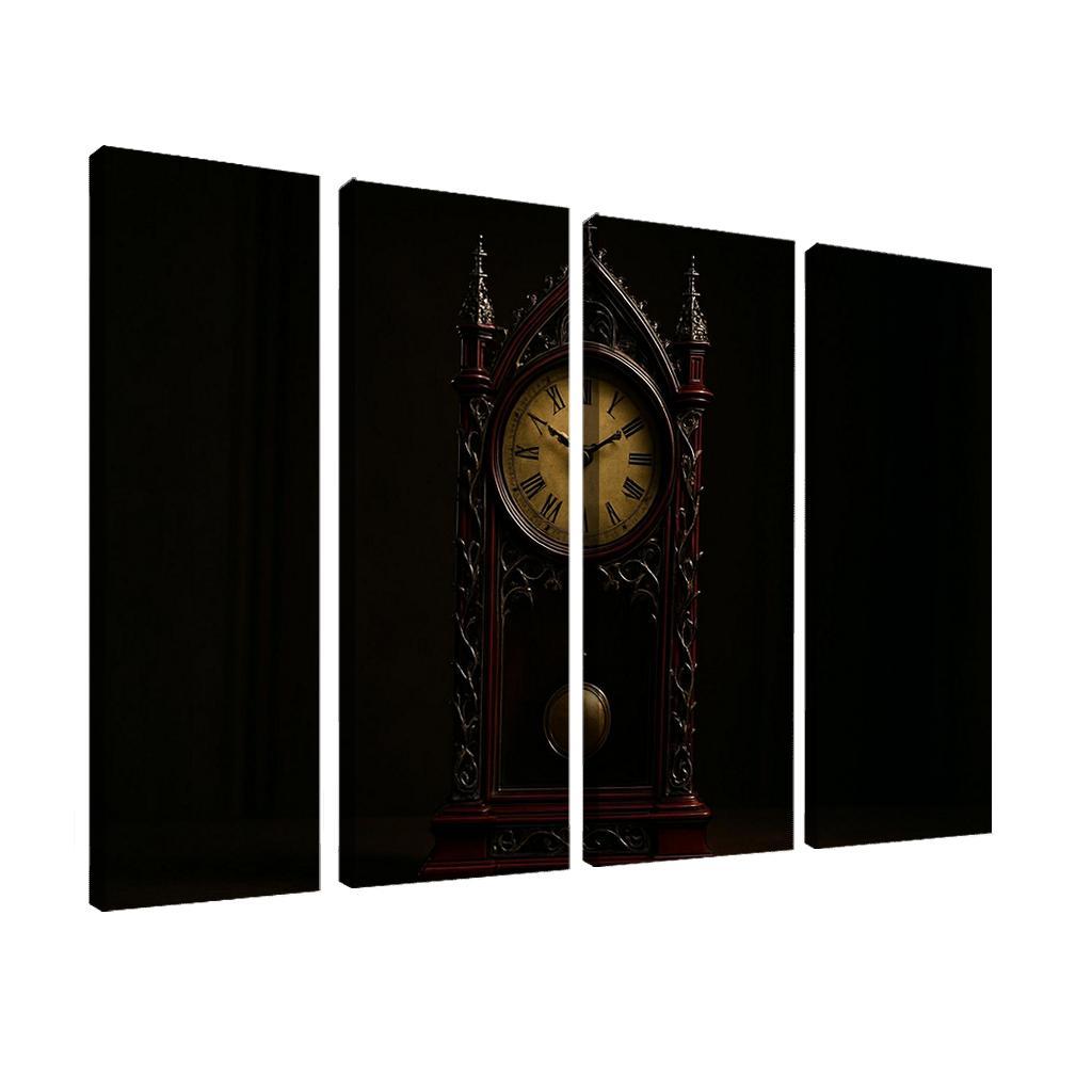 Reliquary Pendulum Clock Of Thorned Filigree home decor