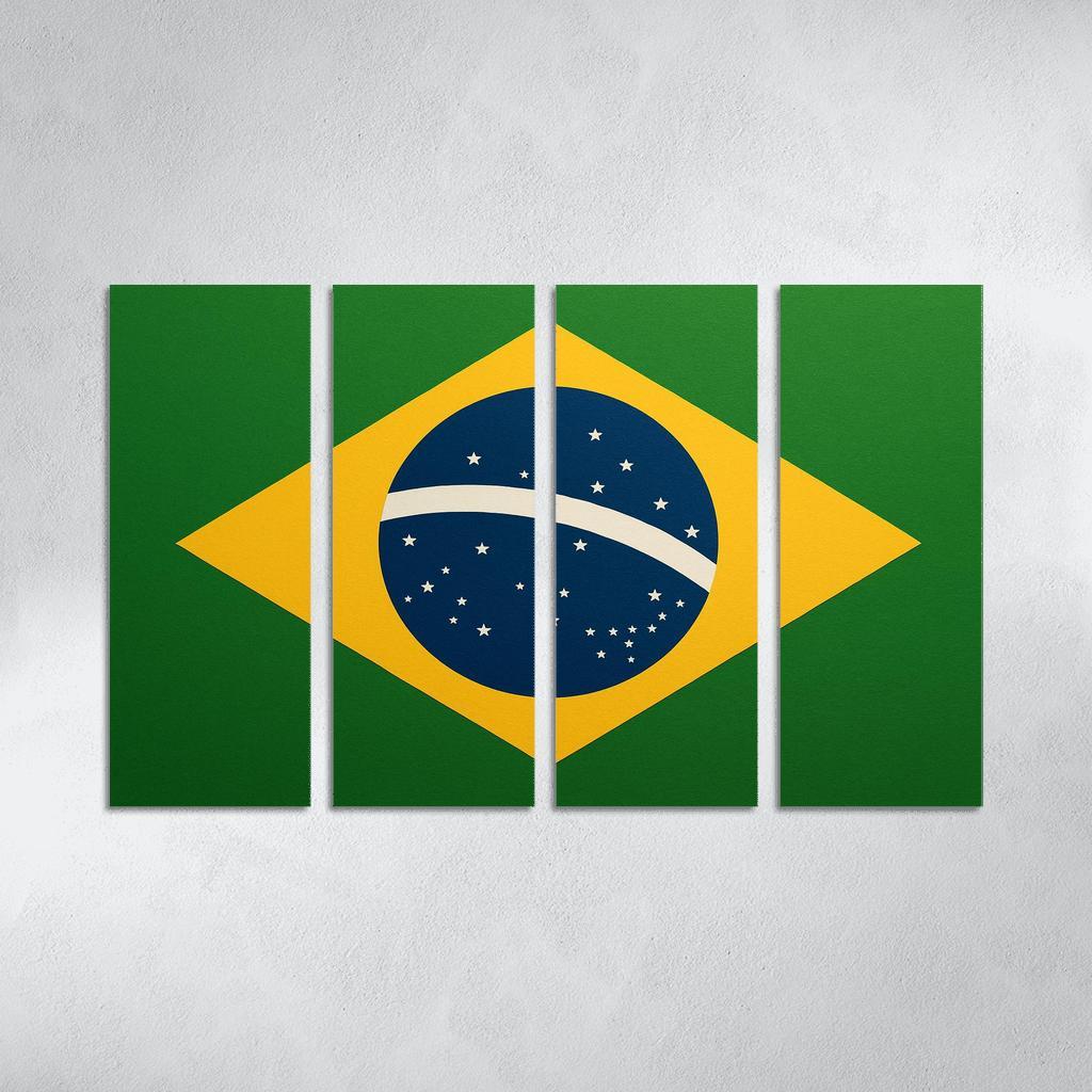 Order And Progress In Green And Gold art trends