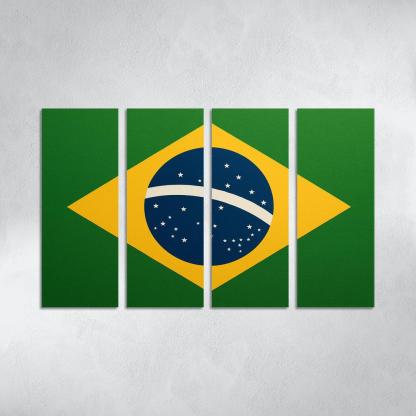 Order And Progress In Green And Gold art trends