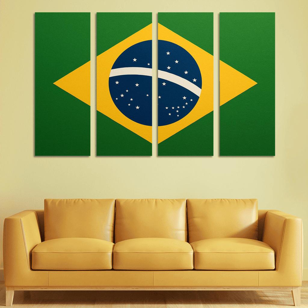 Order And Progress In Green And Gold art trends