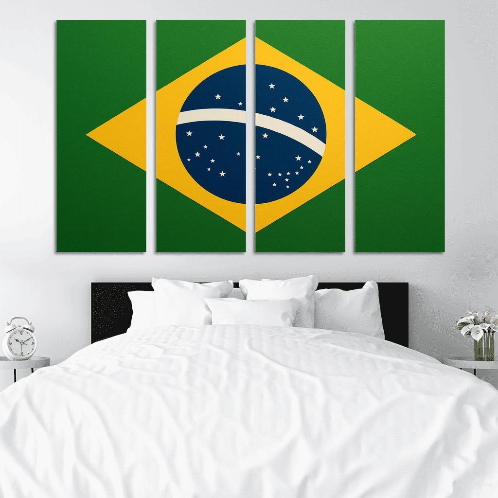 Order And Progress In Green And Gold art trends