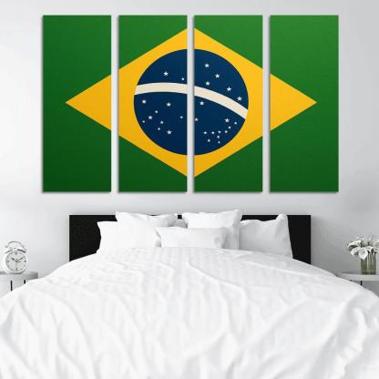 Order And Progress In Green And Gold art trends