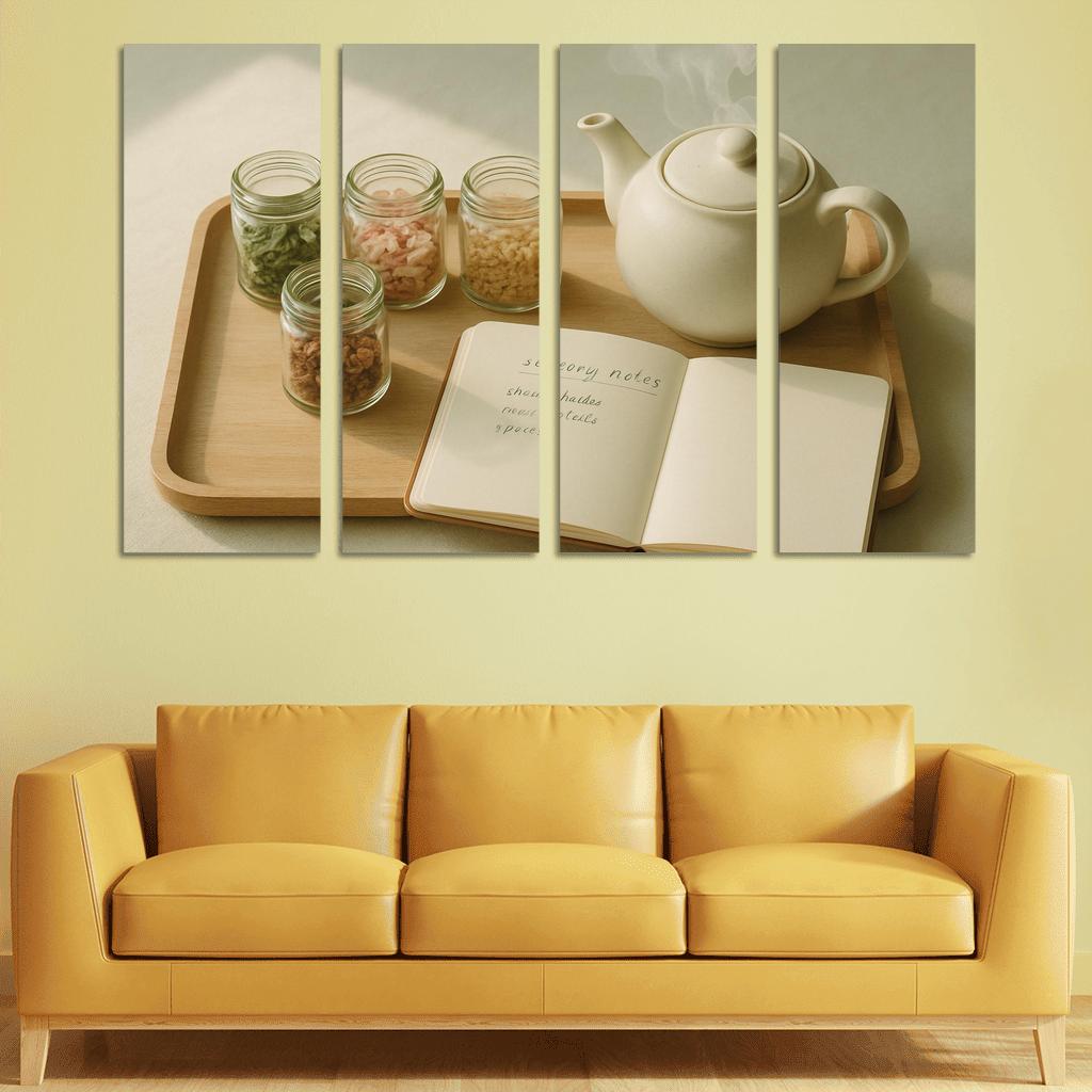 Tea Blending Rituals With Sensory Note Taking modern paintings frame