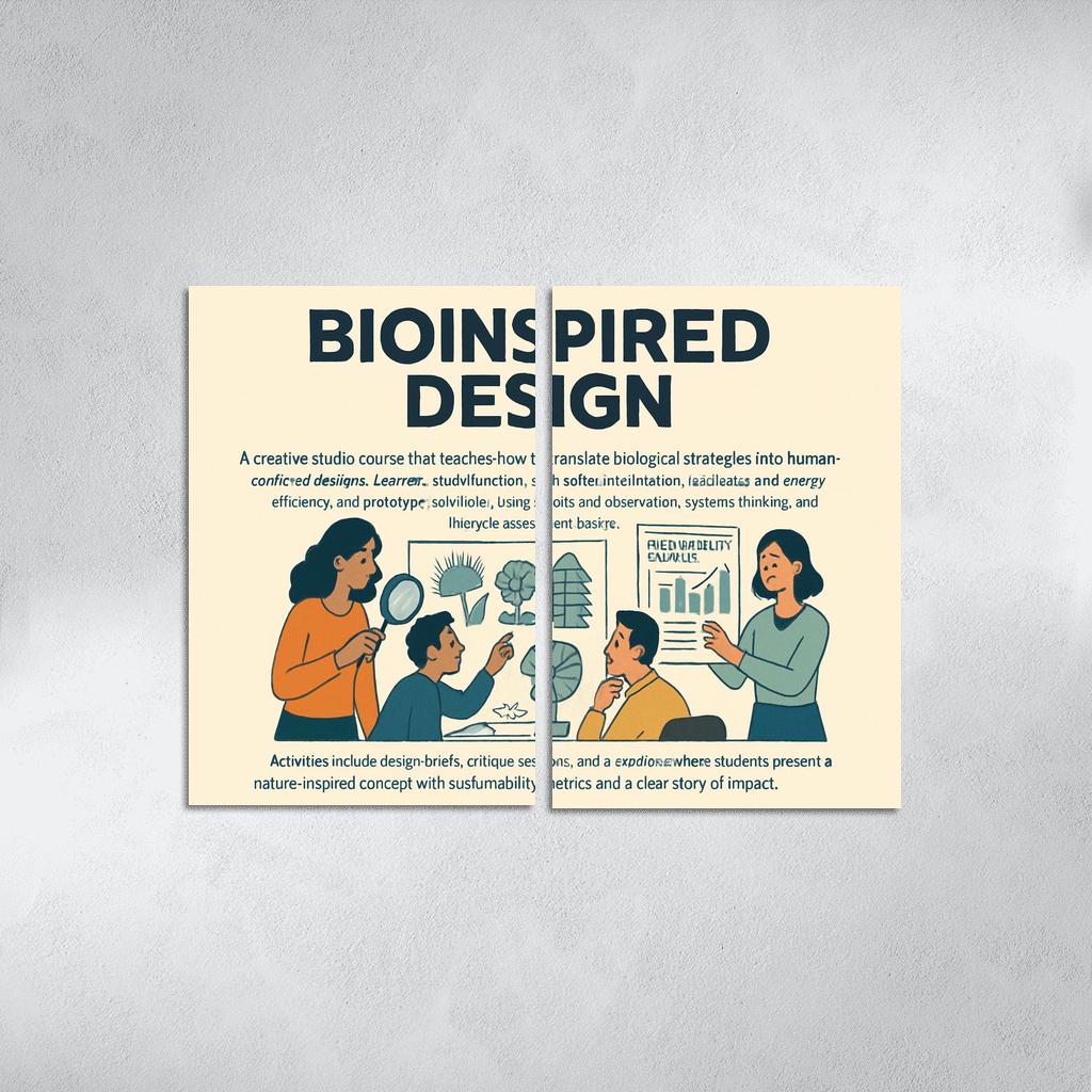 Bio Inspired Design Studio Principles From Nature For Sustainable Innovation multi-panel paintings
