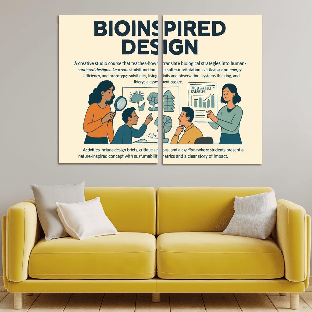 Bio Inspired Design Studio Principles From Nature For Sustainable Innovation multi-panel paintings
