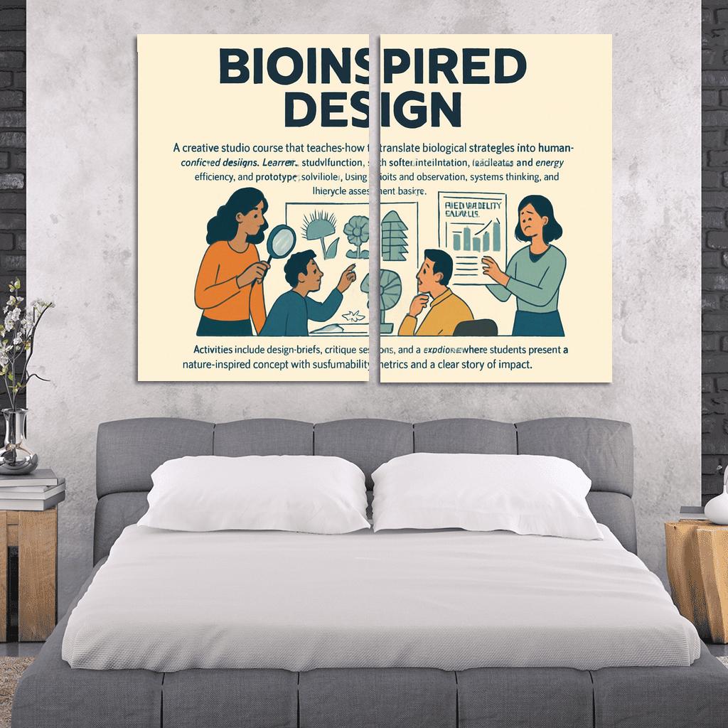 Bio Inspired Design Studio Principles From Nature For Sustainable Innovation multi-panel paintings