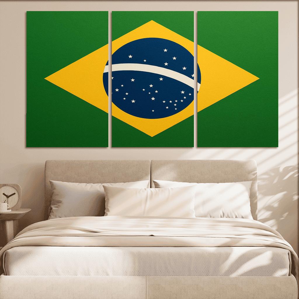 Order And Progress In Green And Gold art trends