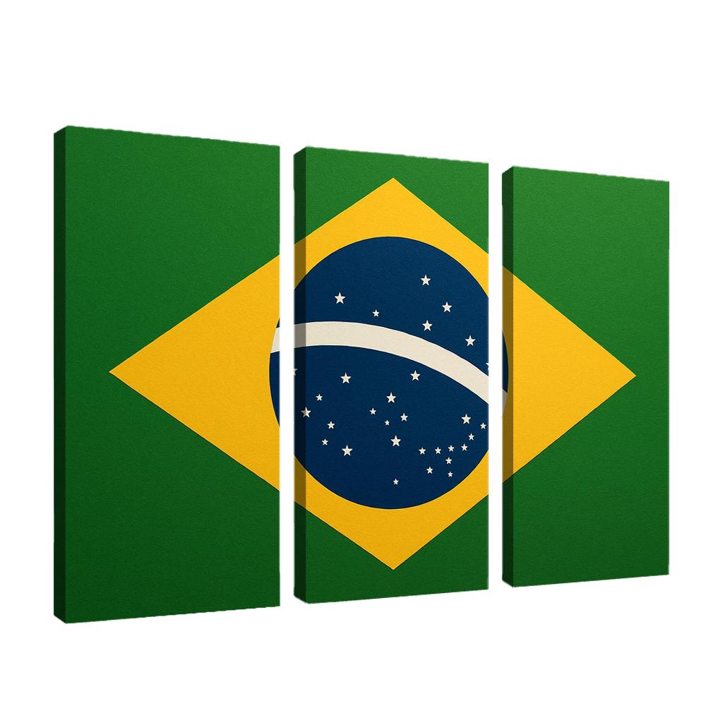 Order And Progress In Green And Gold art trends