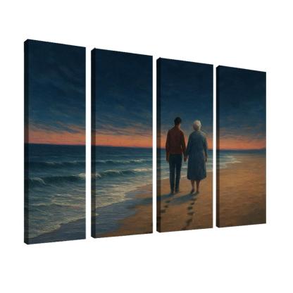 The Footprints She Followed Behind Me canvas paintings frame