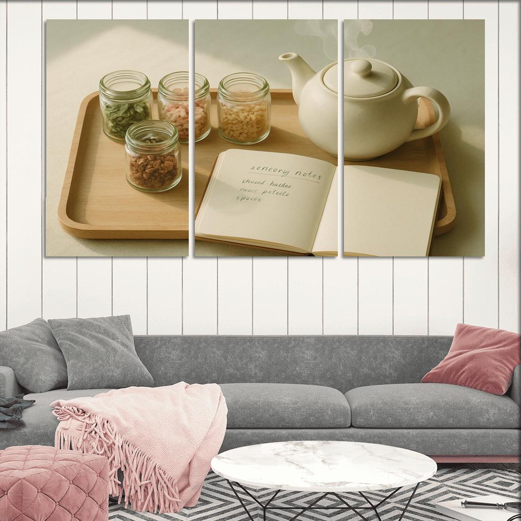 Tea Blending Rituals With Sensory Note Taking modern paintings frame