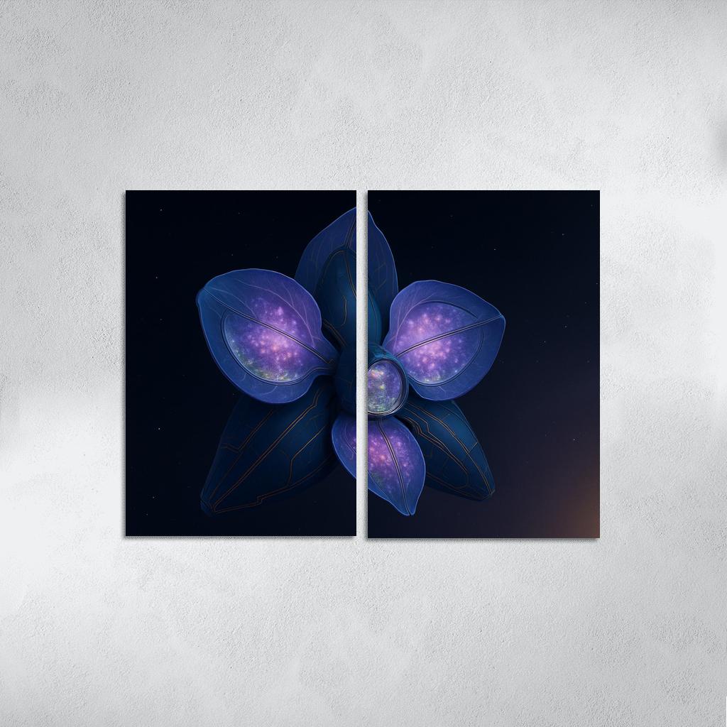 The Heliopause Orchid Station abstract paintings frame