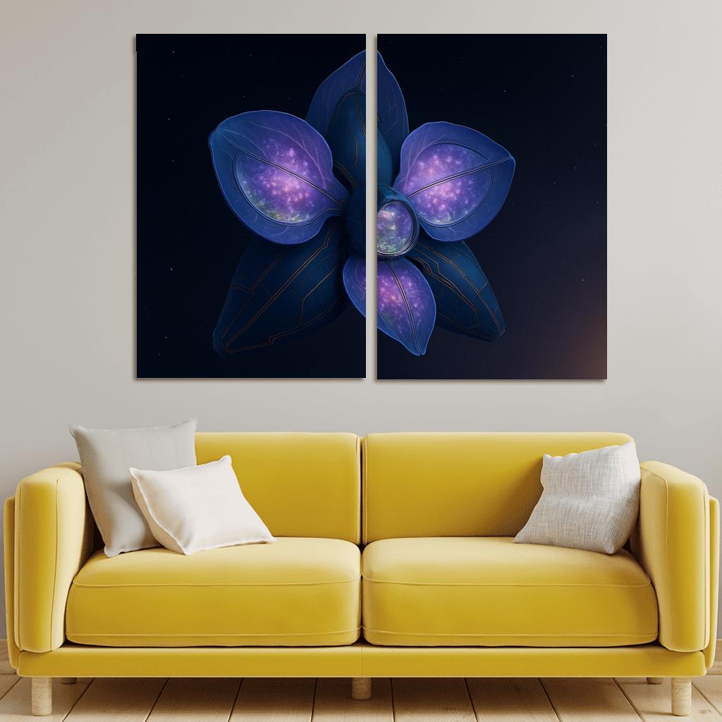 The Heliopause Orchid Station abstract paintings frame