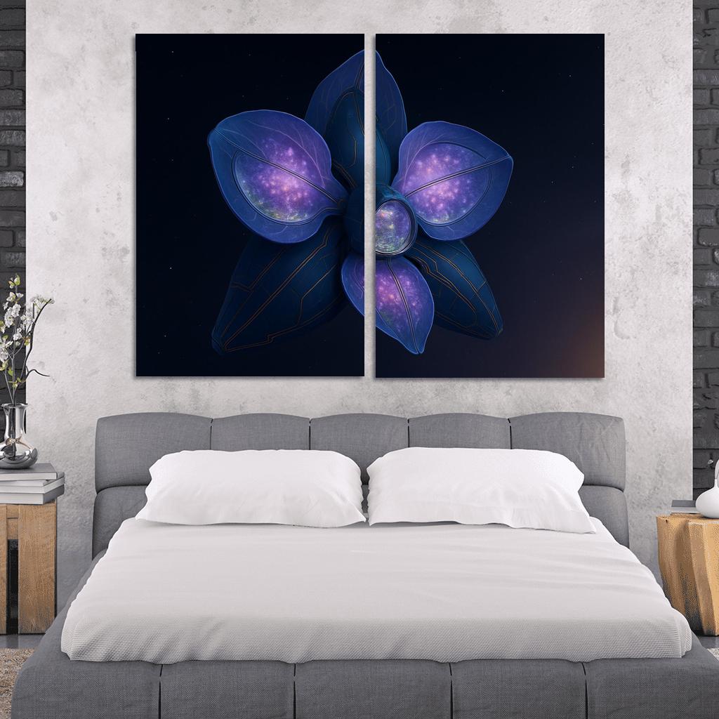 The Heliopause Orchid Station abstract paintings frame