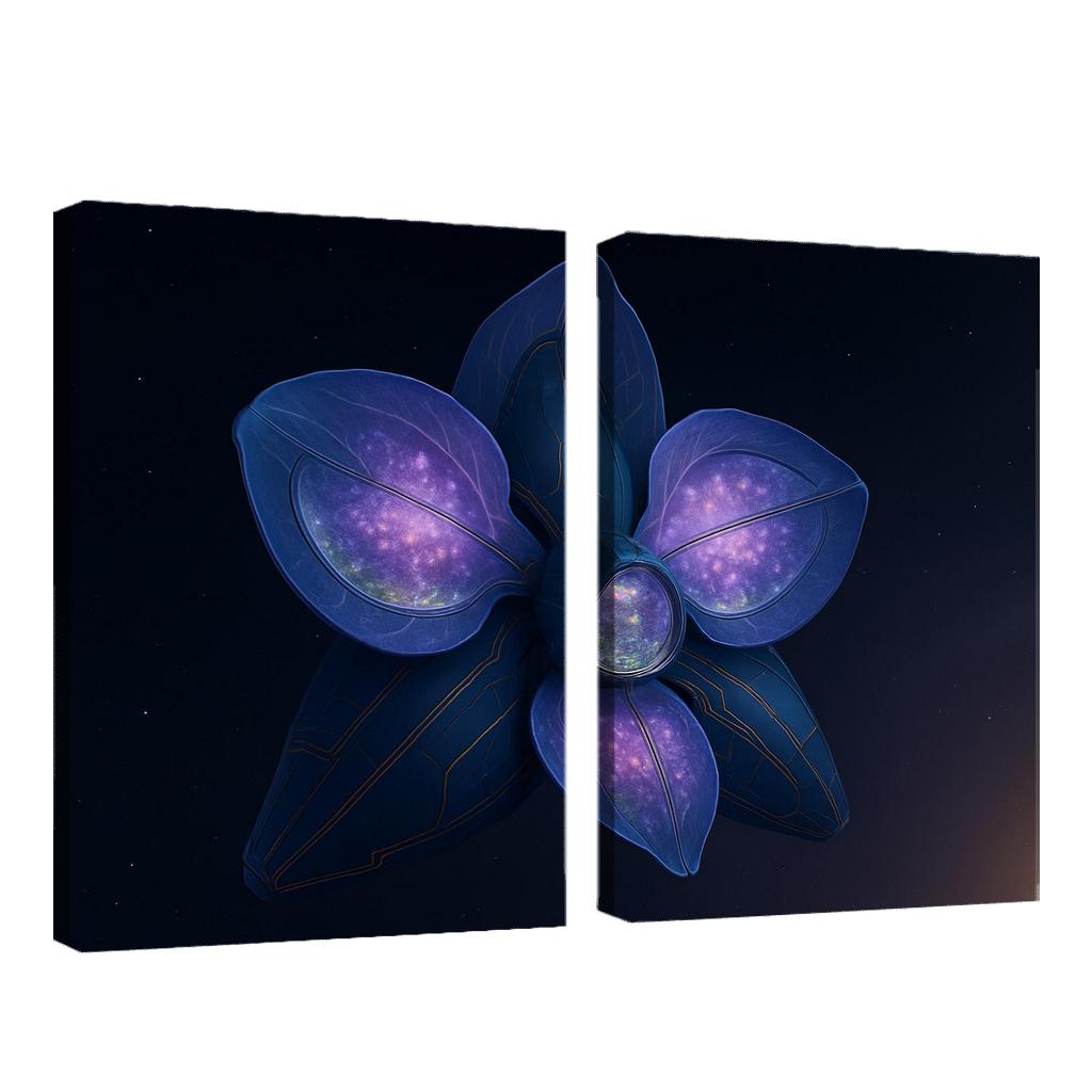 The Heliopause Orchid Station abstract paintings frame