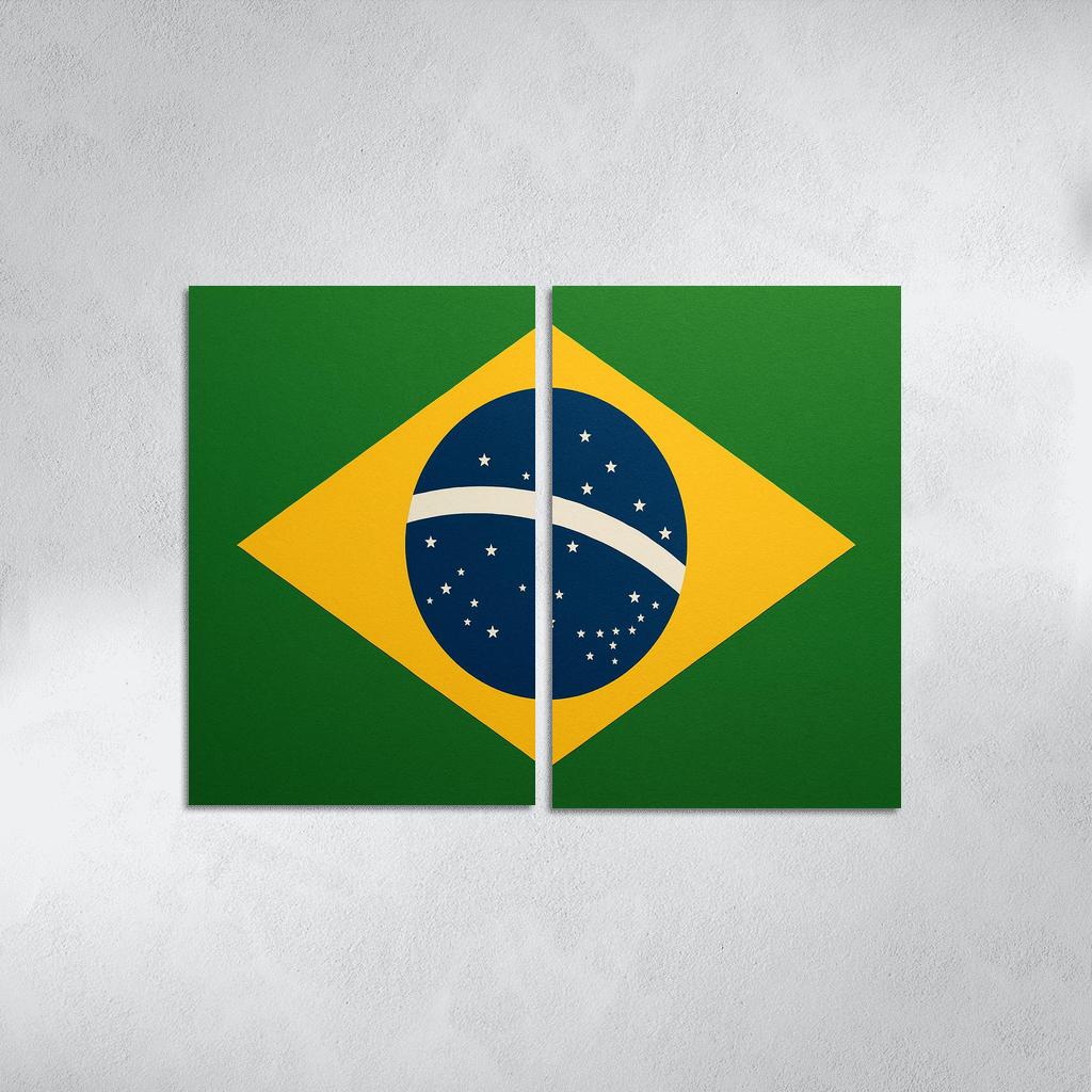 Order And Progress In Green And Gold art trends