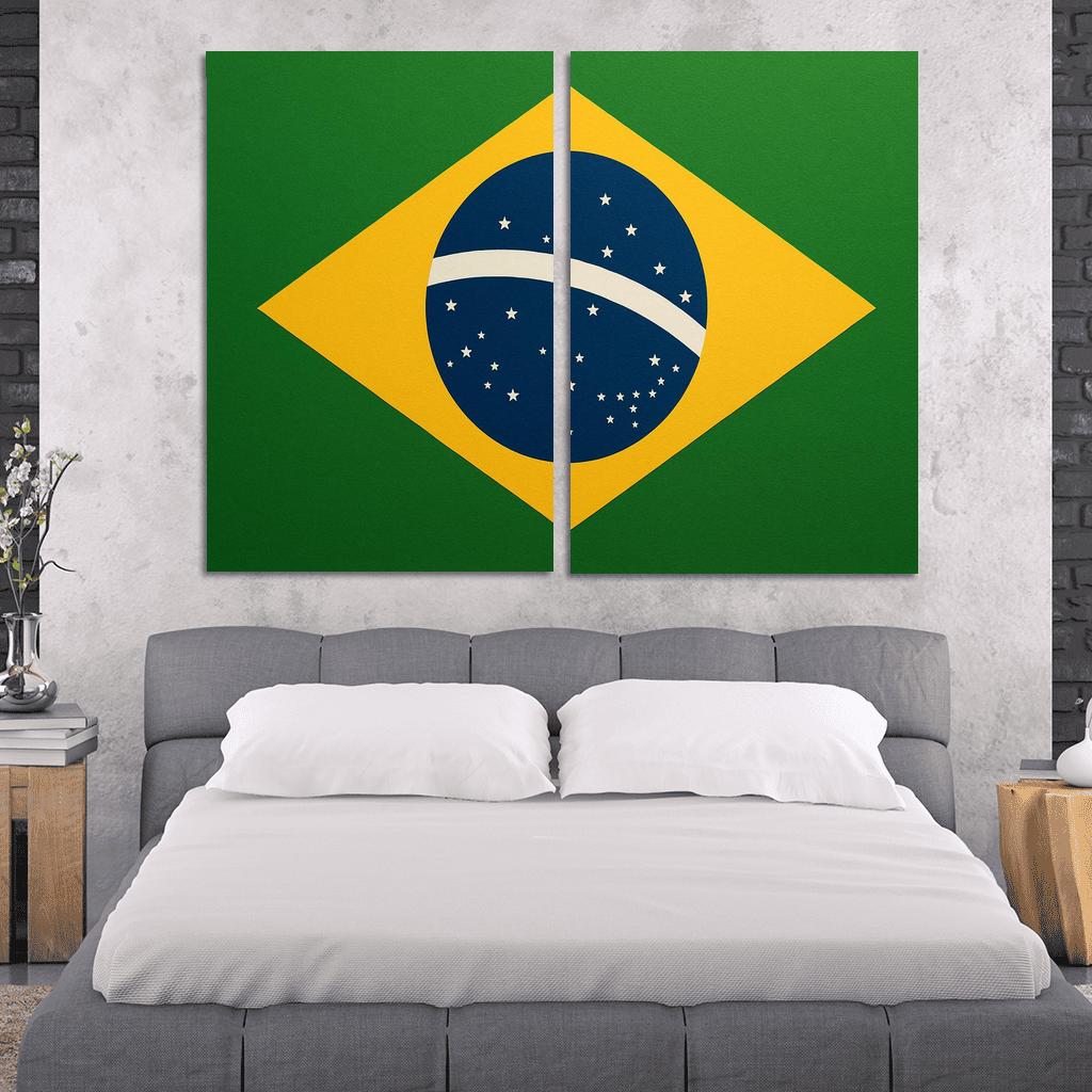 Order And Progress In Green And Gold art trends