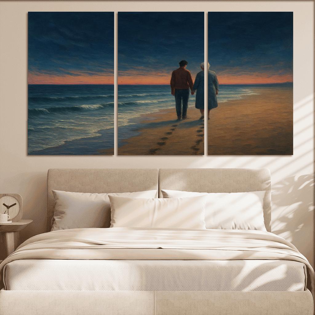 The Footprints She Followed Behind Me canvas paintings frame