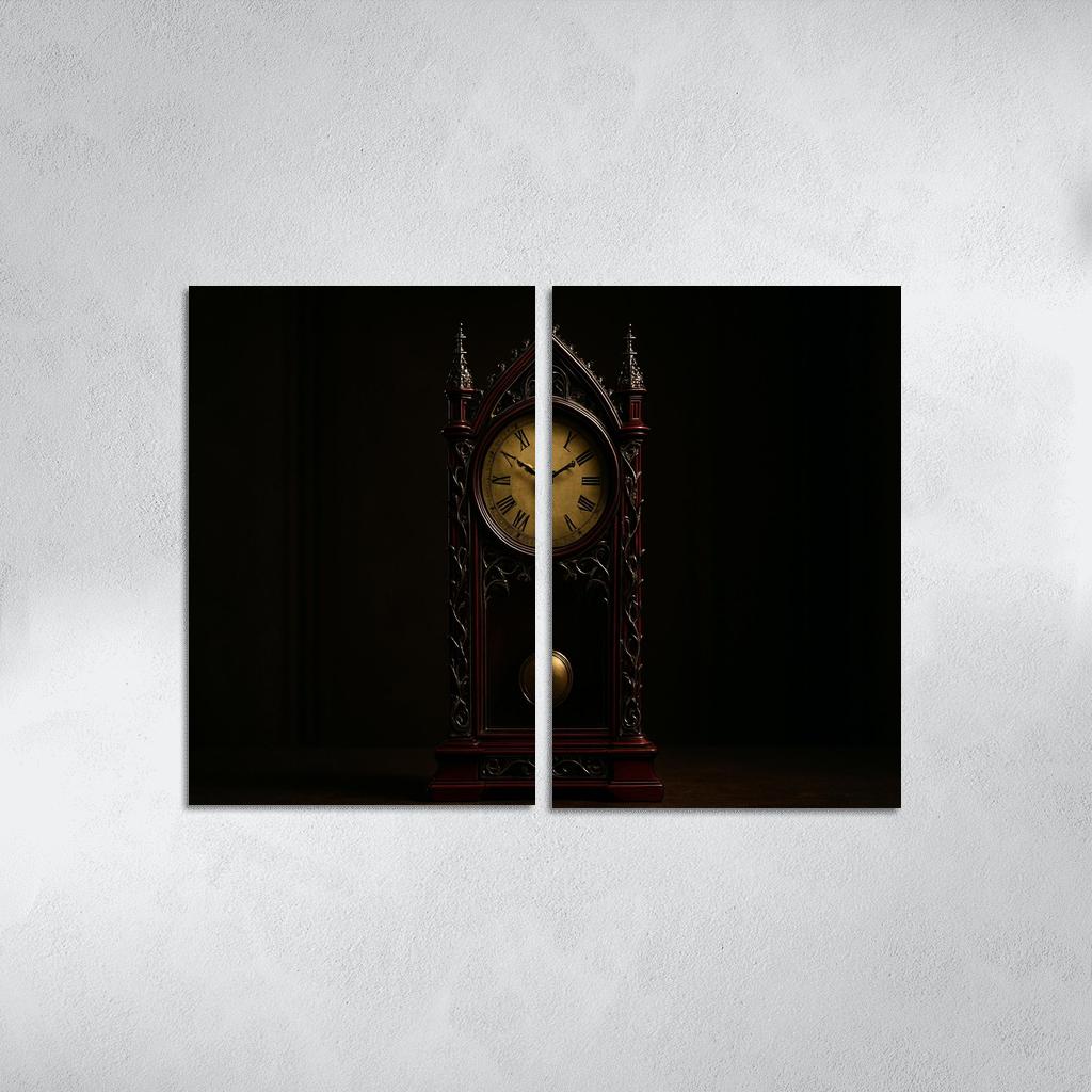 Reliquary Pendulum Clock Of Thorned Filigree home decor