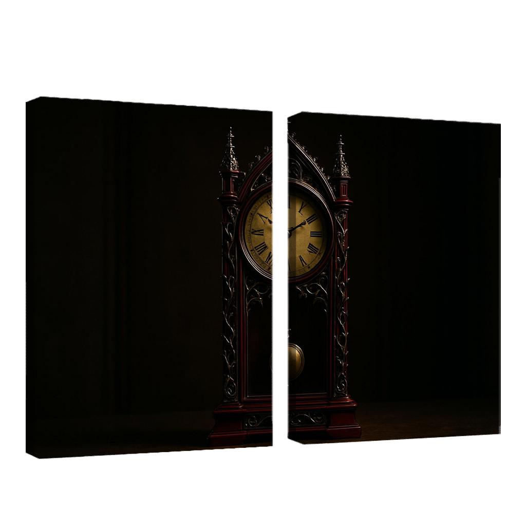Reliquary Pendulum Clock Of Thorned Filigree home decor