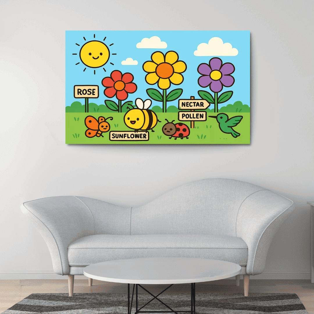 Pollinator Parade In The Garden Classroom wall art