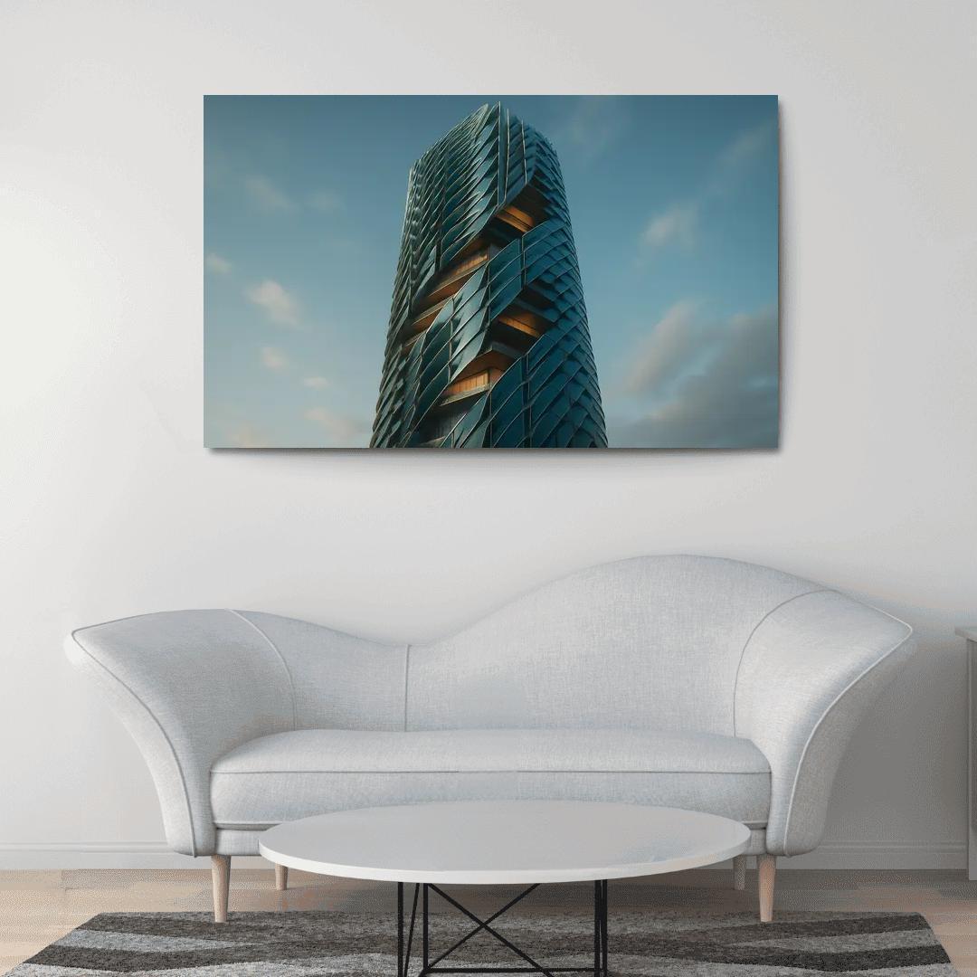 Kinetic Climate Skins For Adaptive Towers framed paintings