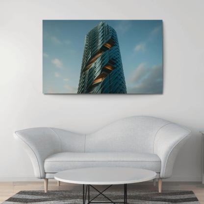 Kinetic Climate Skins For Adaptive Towers framed paintings