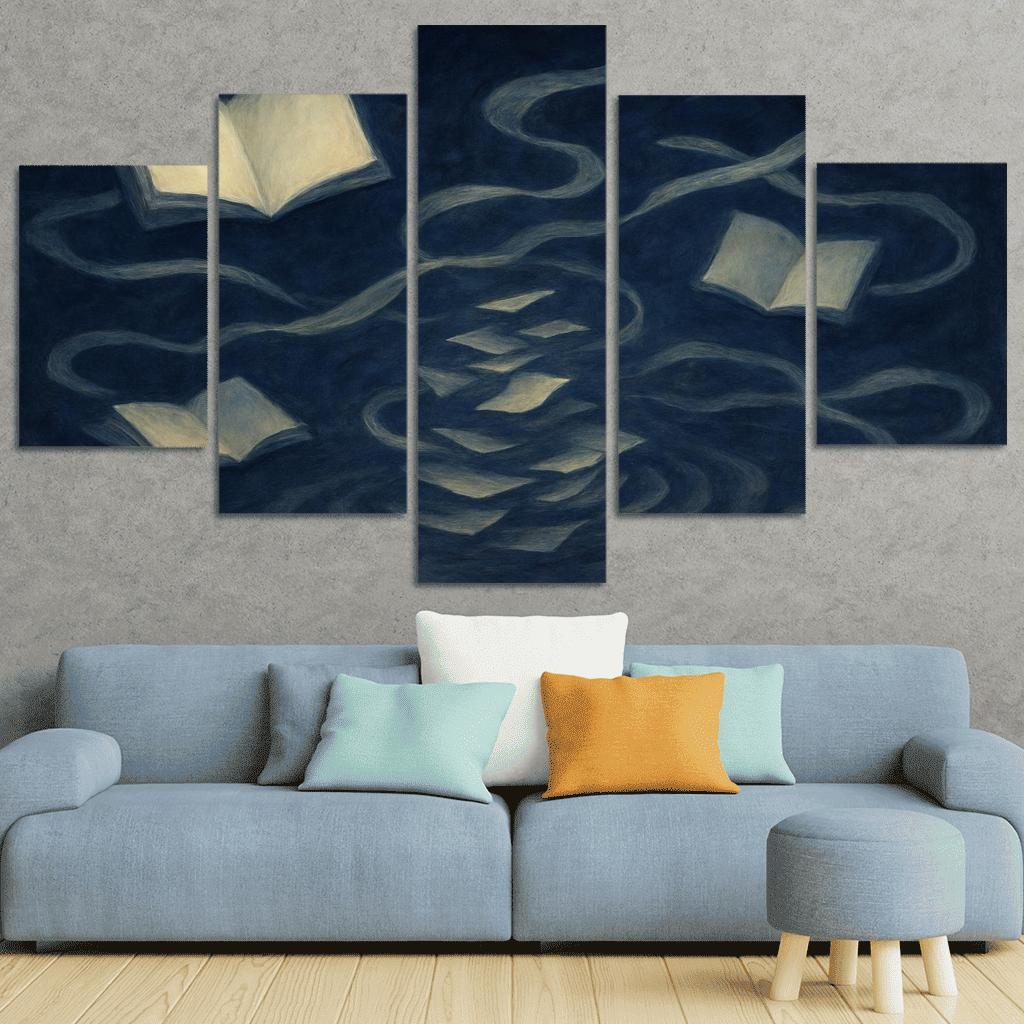 The Paradox Library Of Unwritten Memories modern paintings frame